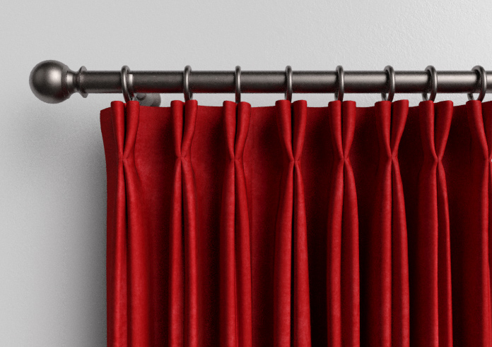 Faux Suede, Red - Made to Measure Curtains - Image 10